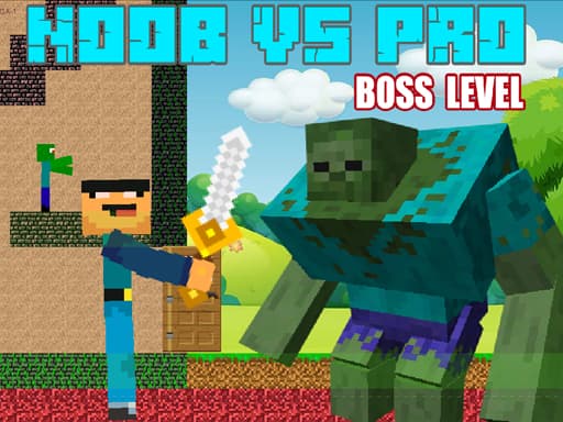 Noob vs Pro - Boss Levels game screenshot - shooting - Free online game