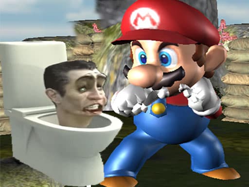 Captura de pantalla del juego Super Spy Mario VS Skibidi Toilet - adventure - Juego gratuito en línea
