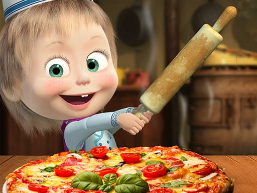 Masha And The Bear Pizzeria Game game screenshot - girls - Free online game