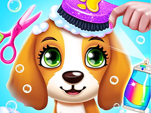 Puppy Friends Pet Dog Salon game screenshot - girls - Free online game