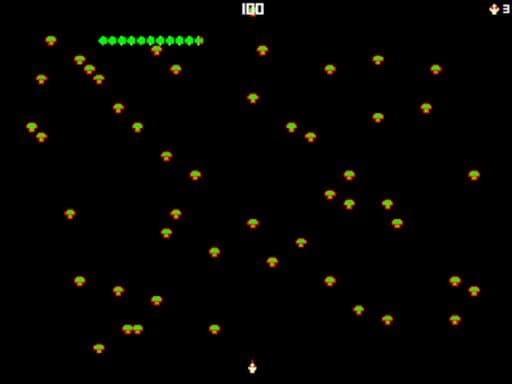Captura de pantalla del juego Centipede Attack 2D  - shooting - Juego gratuito en línea