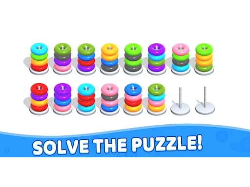 Color Hoop Stack - Puzzle game screenshot - sports - Free online game