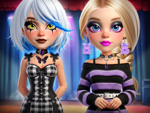 Stardom Alt Girls Fashion Duel game screenshot - girls - Free online game