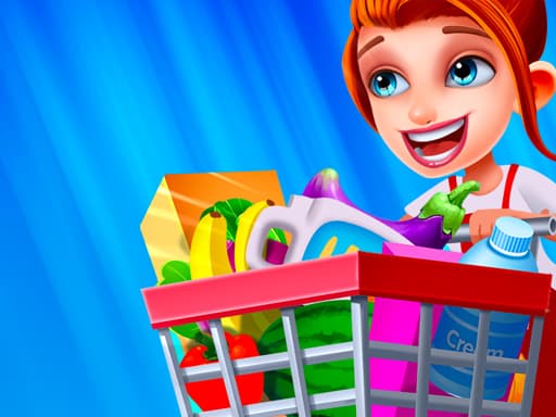 Supermarket - Kids Shopping Game game screenshot - girls - Free online game