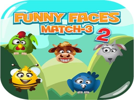 Captura de pantalla del juego Funny Faces Match3 - adventure - Juego gratuito en línea