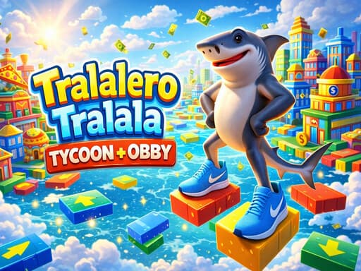 Captura de pantalla del juego tralalero tralala Tycoon + Obby - hypercasual - Juego gratuito en línea