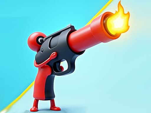 Human Stickman Gun game screenshot - fighting - Free online game