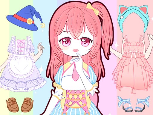 Candy Doll Dress Up game screenshot - girls - Free online game