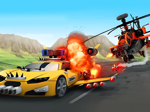 Captura de pantalla del juego Chaos Road Combat Car Racing - shooting - Juego gratuito en línea