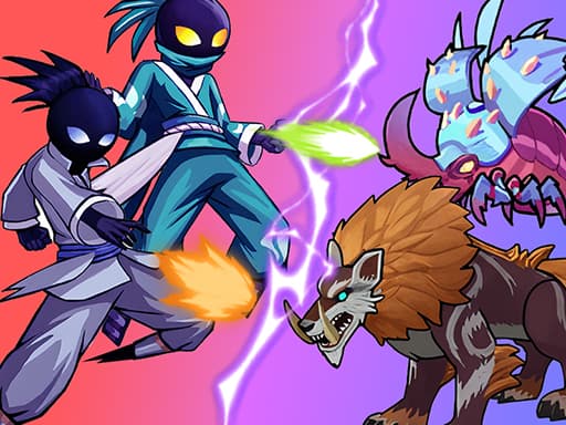Stick Ninja Survival游戏截图 - arcade - 免费在线游戏