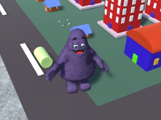 Grimace Shake City Chaos游戏截图 - arcade - 免费在线游戏