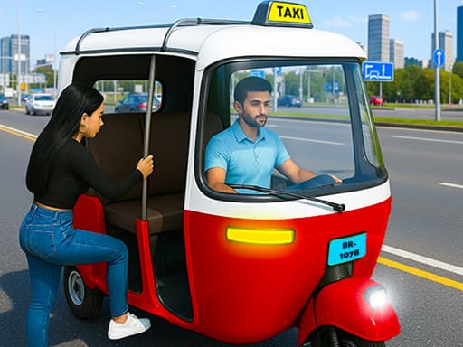 City Auto Rickshaw Game游戏截图 - racing - 免费在线游戏