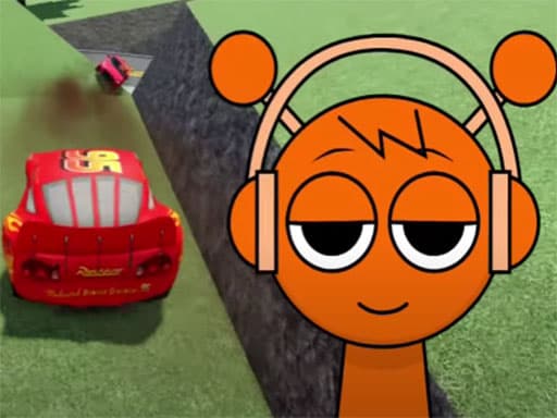 Sprunki Stunt Driving Simulator game screenshot - racing - Free online game