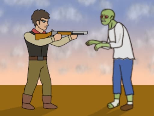 Captura de pantalla del juego Cowboy Survival Zombie - shooting - Juego gratuito en línea