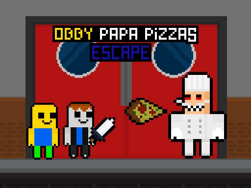 Obby Papa Pizzas Escape游戏截图 - arcade - 免费在线游戏