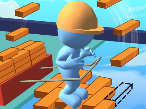 Brick Rush 3D game screenshot - racing - Free online game