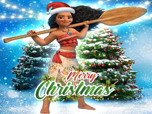 Moana Christmas Sweater Dress Up  game screenshot - hypercasual - Free online game