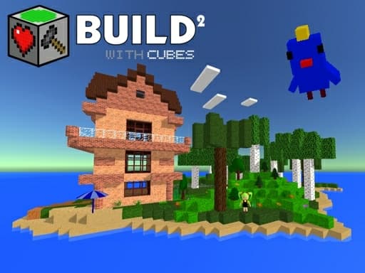 Captura de pantalla del juego Build with Cubes 2 - girls - Juego gratuito en línea