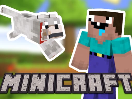 Captura de pantalla del juego Minicraft: Steve And Wolf Adventure - adventure - Juego gratuito en línea