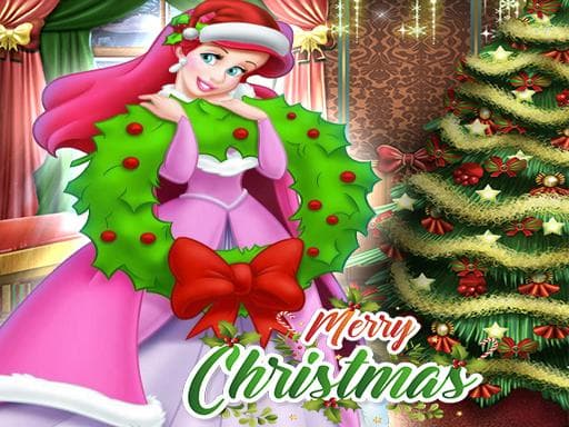 Ariel The Little Mermaid Christmas Dres Up game screenshot - hypercasual - Free online game