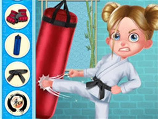 Captura de pantalla del juego Karate Girl Vs School Bully Game - action - Juego gratuito en línea