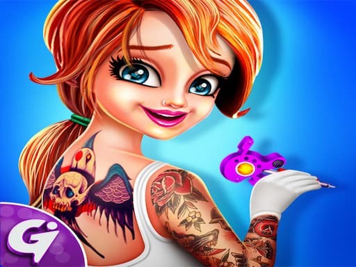Tattoo Dash : Artistic Designs Shop Simulator Game game screenshot - hypercasual - Free online game