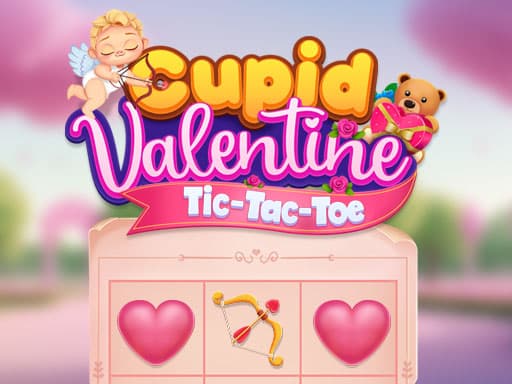 Cupid Valentine Tic Tac Toe game screenshot - girls - Free online game