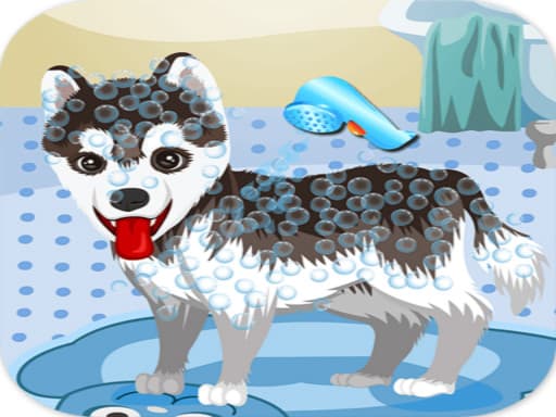 My Cute Dog Bathing game screenshot - girls - Free online game