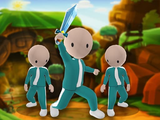 Squid Crowd Pusher game screenshot - hypercasual - Free online game