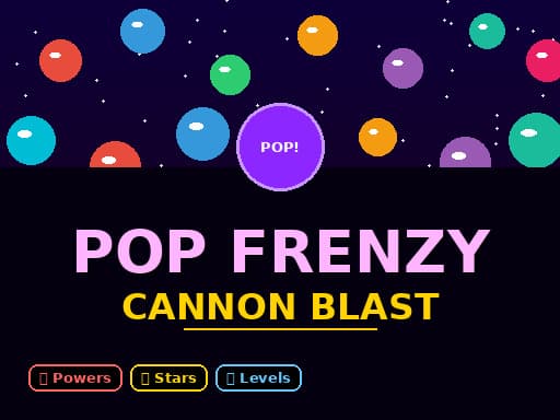 Pop Frenzy Cannon Blast游戏截图 - hypercasual - 免费在线游戏