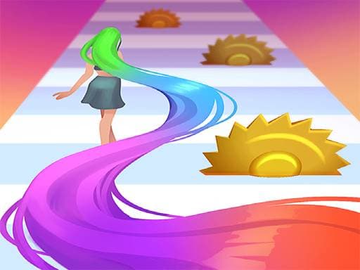 Hair Challenge 3D game game screenshot - girls - Free online game