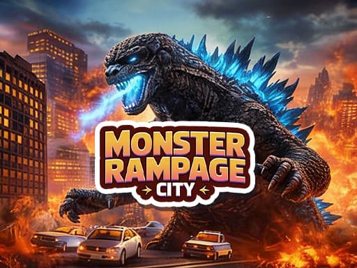 Monster Rampage City game screenshot - arcade - Free online game