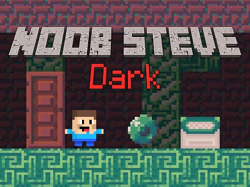 Captura de pantalla del juego Noob Steve Dark - arcade - Juego gratuito en línea