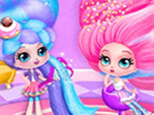 Cotton Candy Style Hair Salon - Fancy Hairstyles game screenshot - hypercasual - Free online game