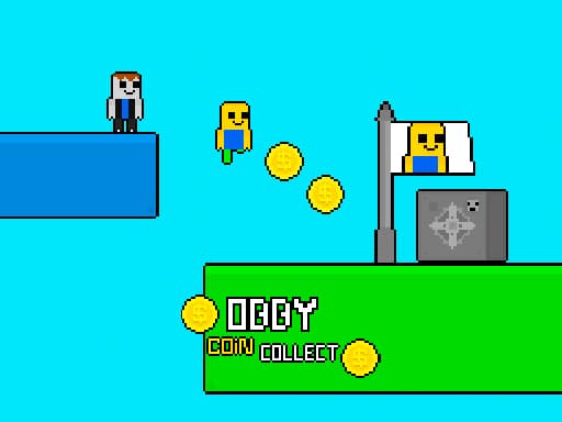 Obby vs Bacon Rainbow Parkour game screenshot - adventure - Free online game