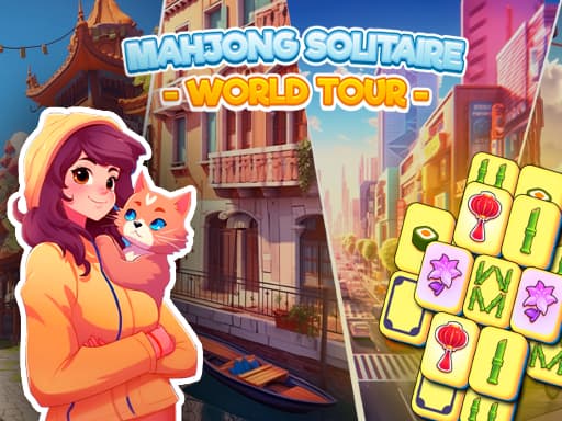 Captura de pantalla del juego Mahjong Solitaire: World Tour - puzzles - Juego gratuito en línea