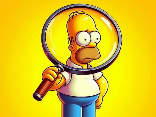 The Simpsons Find the Difference game screenshot - puzzles - Free online game