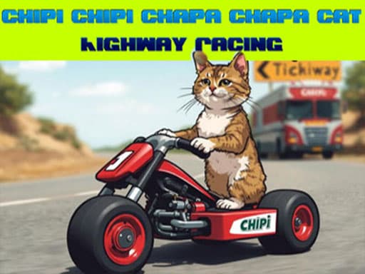Chipi Chipi Chapa Chapa Cat Highway Racing game screenshot - racing - Free online game