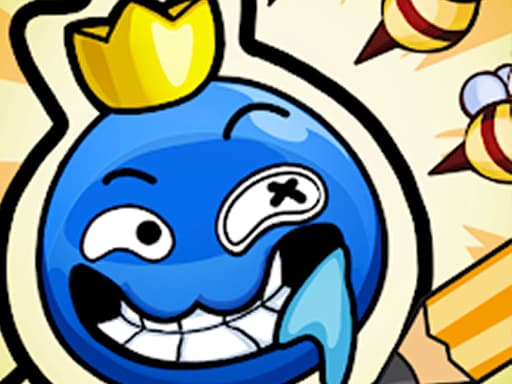 Save Rainbow: Blue monster game screenshot - hypercasual - Free online game