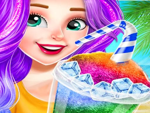 Icy Slush Frozen Drink Maker game screenshot - girls - Free online game