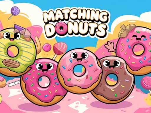 Matching Donuts游戏截图 - puzzles - 免费在线游戏