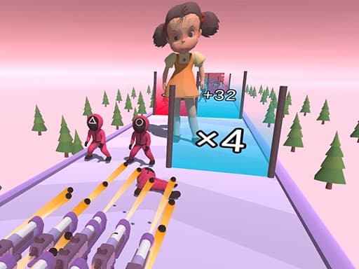 Squid Game Gun Fest game screenshot - shooting - Free online game