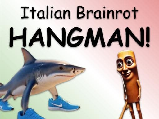 Italian Brainrot Hangman game screenshot - fighting - Free online game