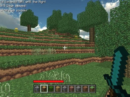 Crazy M1neWorld game screenshot - arcade - Free online game