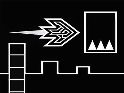 Captura de pantalla del juego Geometry Flap - arcade - Juego gratuito en línea