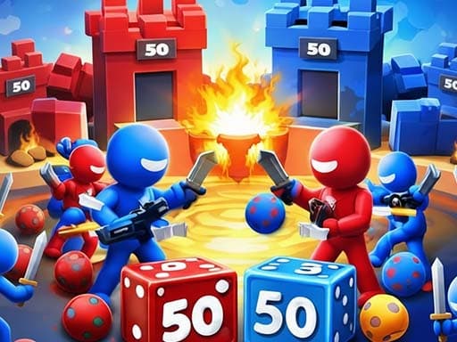 Roll Dice Mob Control game screenshot - arcade - Free online game