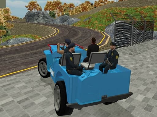 Vehicle Transport Police Simulator game screenshot - action - Free online game