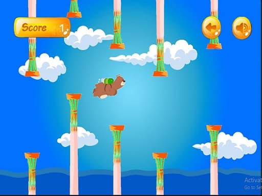 Bear Flight game screenshot - hypercasual - Free online game