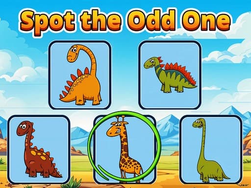 Captura de pantalla del juego Spot The Odd One - puzzles - Juego gratuito en línea