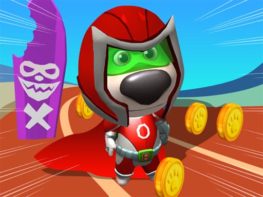 Super Dog Hero Dash game screenshot - racing - Free online game